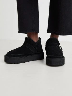 Botki na platformie Even&Odd Wide Fit