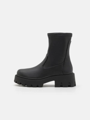 Botki na platformie Even&Odd Wide Fit By Zalando czarny