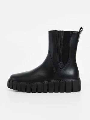 Botki na platformie Gabor Comfort czarny