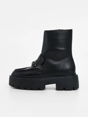 Botki na platformie Jimmy Choo czarny