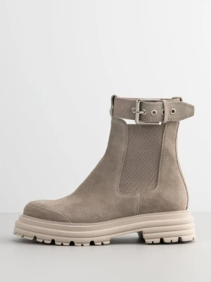 Botki na platformie Kennel & Schmenger taupe