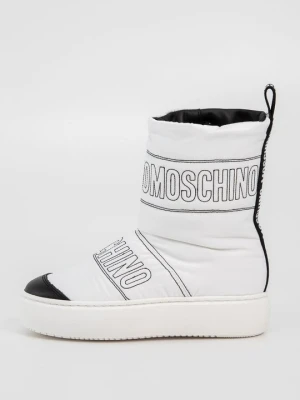 Botki na platformie MOSCHINO biały