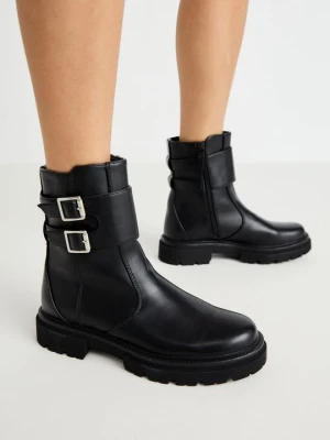 Botki na platformie ONLY SHOES By Zalando czarny