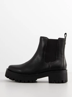 Botki na platformie Steve Madden czarny