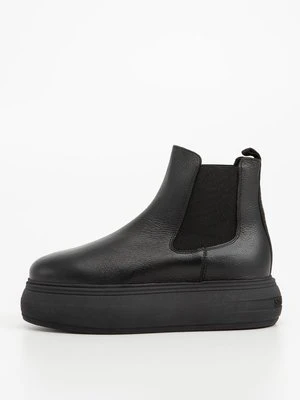 Botki na platformie Steve Madden czarny
