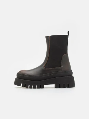 Botki na platformie Steve Madden brązowy
