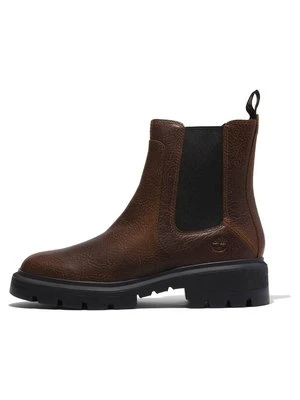 Botki na platformie Timberland brązowy