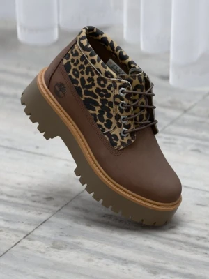 Botki na platformie Timberland brązowy