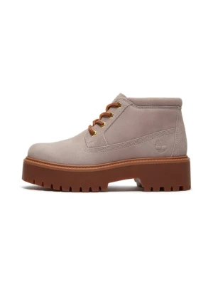 Botki na platformie Timberland fioletowy melanż