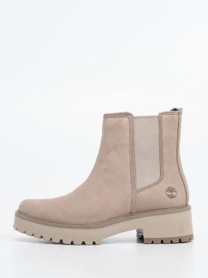 Botki na platformie Timberland taupe