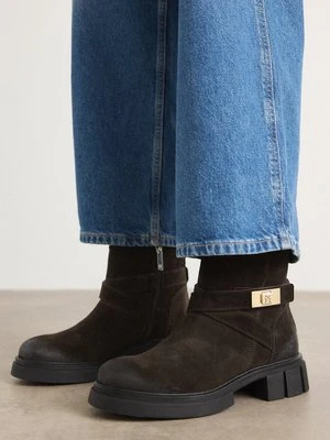 Botki na platformie Tommy Hilfiger
