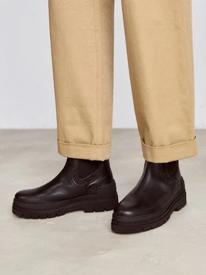 Botki na platformie Tommy Hilfiger