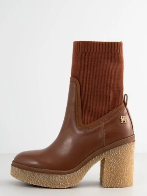 Botki na platformie Tommy Hilfiger