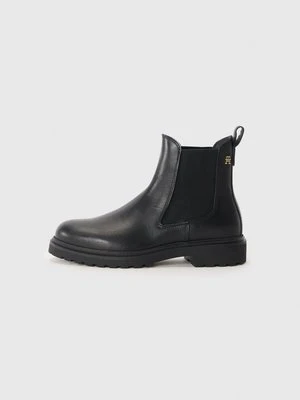 Botki na platformie Tommy Hilfiger czarny