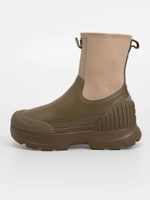 Botki na platformie UGG khaki