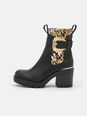Botki na platformie Versace Jeans Couture czarny