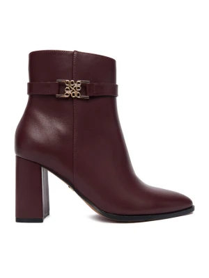Botki Nine West CEO-NASIRA-01 Bordowy