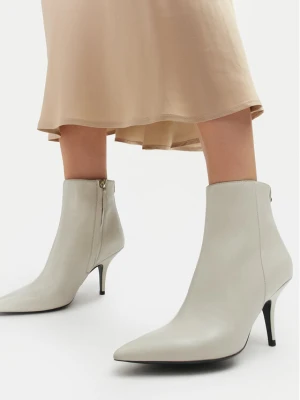 Botki Patrizia Pepe 8Y0094 / L048-W338 Écru Kremowy
