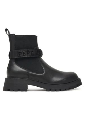 Botki Pepe Jeans Stacy Glow W PLS500026 Czarny