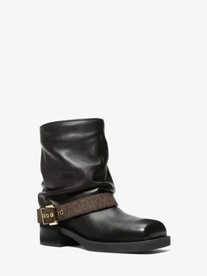 Botki skórzane Colby z charakterystycznym logo MICHAEL Michael Kors