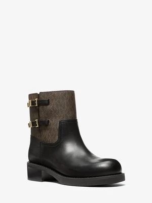 Botki skórzane Darrington z charakterystycznym logo MICHAEL Michael Kors