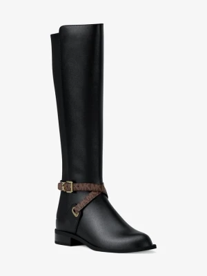 Botki skórzane Rachel z charakterystycznym logo Michael Kors