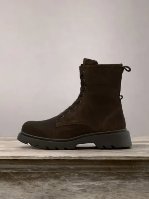 Botki sznurowane Anna Field Wide Fit By Zalando ciemnobrązowy