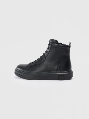 Botki sznurowane Armani Exchange czarny