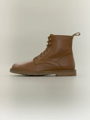 Botki sznurowane Birkenstock koniakowy