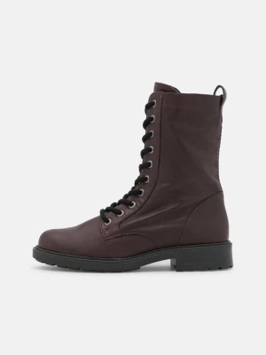 Botki sznurowane Clarks bordowy