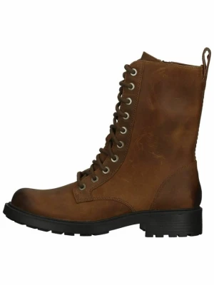 Botki sznurowane Clarks brązowy