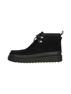 Botki sznurowane Clarks czarny