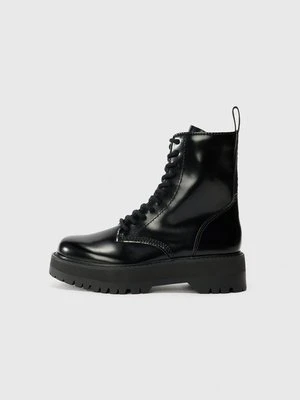 Botki sznurowane DKNY czarny