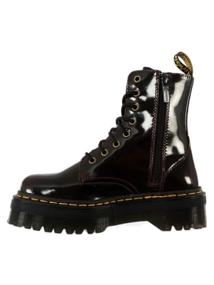 Botki sznurowane Dr. Martens ciemnoczerwony