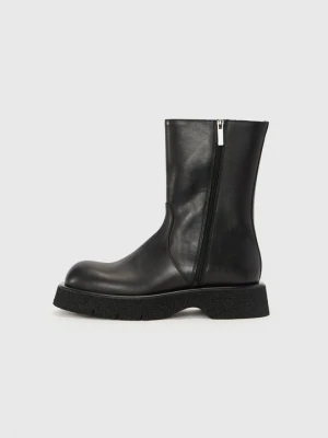 Botki sznurowane Emporio Armani czarny