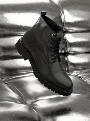 Botki sznurowane Jack&Jones antracytowy
