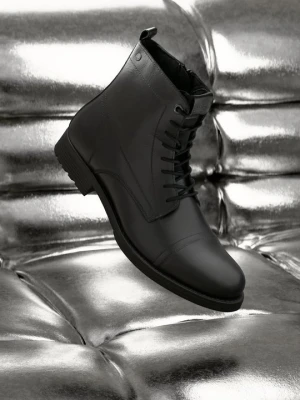 Botki sznurowane Jack&Jones antracytowy