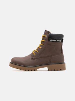 Botki sznurowane Jack&Jones ciemnobrązowy