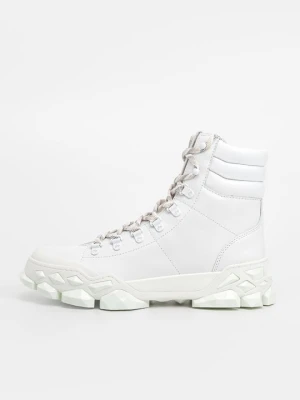 Botki sznurowane Jimmy Choo biały