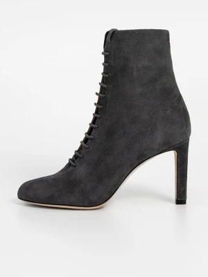 Botki sznurowane Jimmy Choo szary