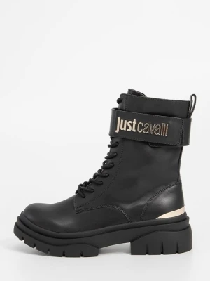 Botki sznurowane Just Cavalli czarny