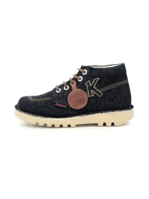 Botki sznurowane Kickers czarny