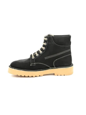 Botki sznurowane Kickers czarny