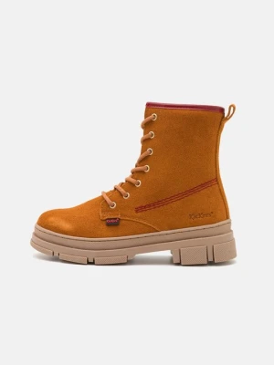 Botki sznurowane Kickers wielbłądzi