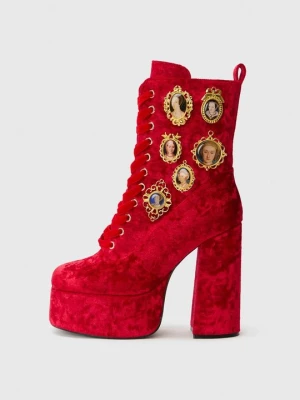 Botki sznurowane Koi Footwear czerwony