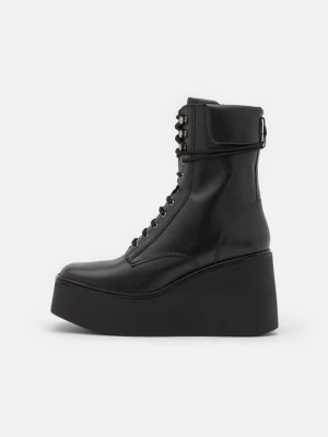 Botki sznurowane Kurt Geiger czarny