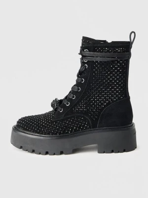 Botki sznurowane Kurt Geiger czarny