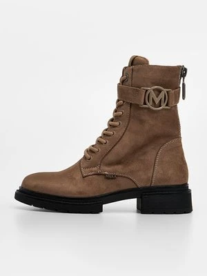 Botki sznurowane Mexx taupe