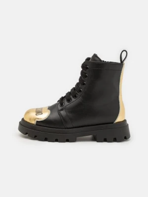 Botki sznurowane MOSCHINO czarny