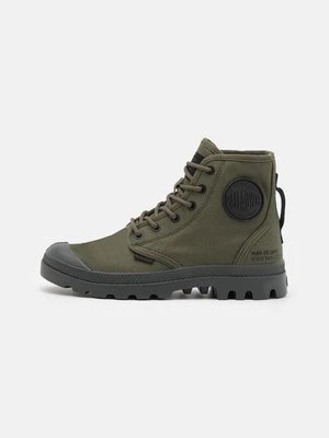 Botki sznurowane Palladium khaki